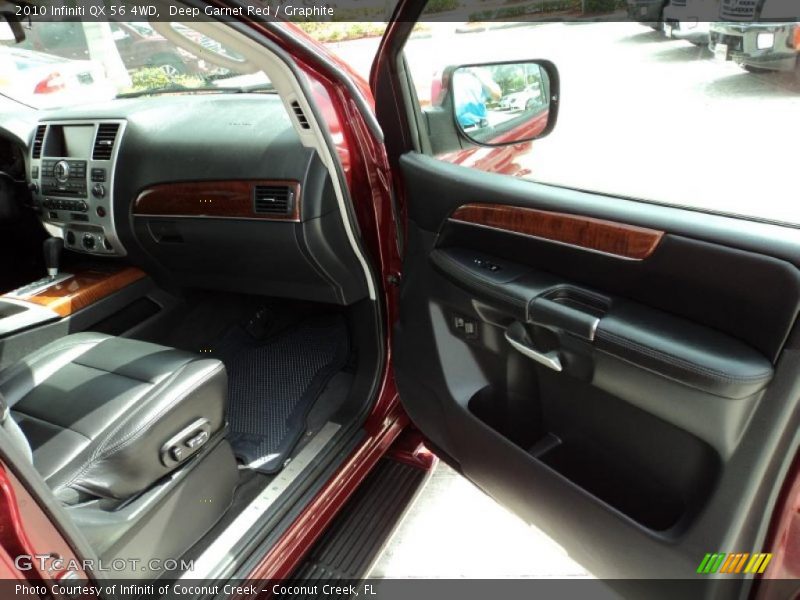 Deep Garnet Red / Graphite 2010 Infiniti QX 56 4WD