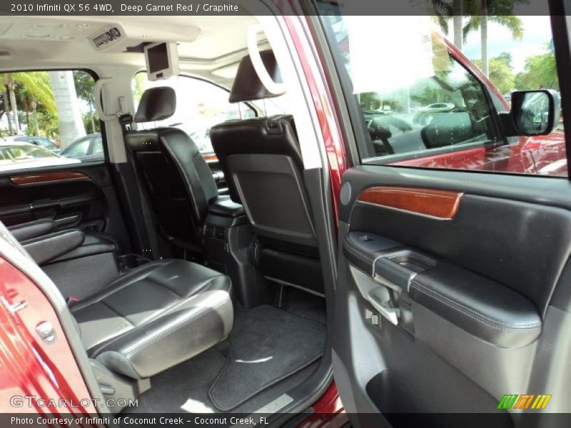 Deep Garnet Red / Graphite 2010 Infiniti QX 56 4WD