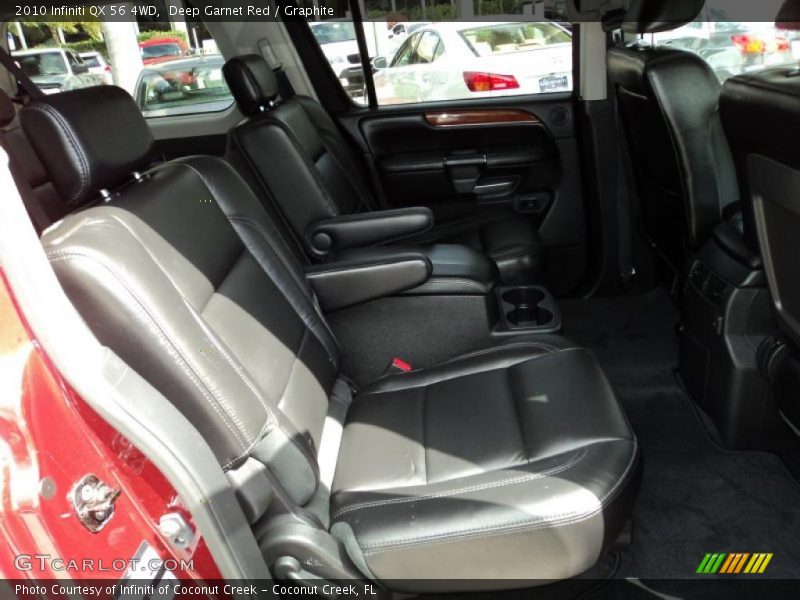 Deep Garnet Red / Graphite 2010 Infiniti QX 56 4WD