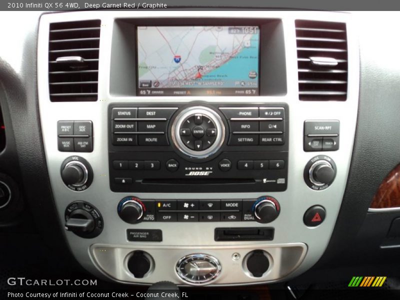 Deep Garnet Red / Graphite 2010 Infiniti QX 56 4WD