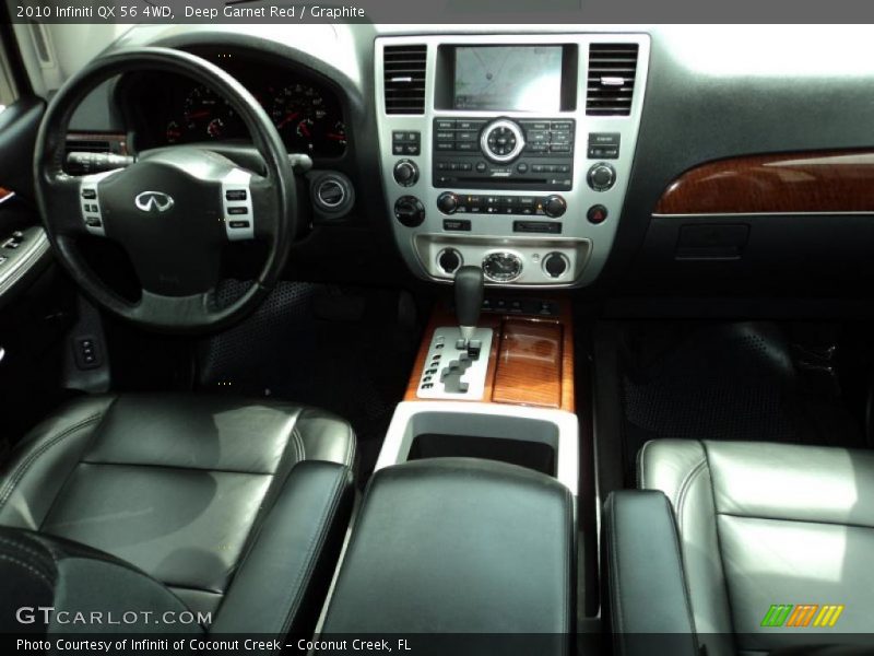 Deep Garnet Red / Graphite 2010 Infiniti QX 56 4WD