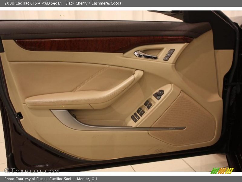 Black Cherry / Cashmere/Cocoa 2008 Cadillac CTS 4 AWD Sedan