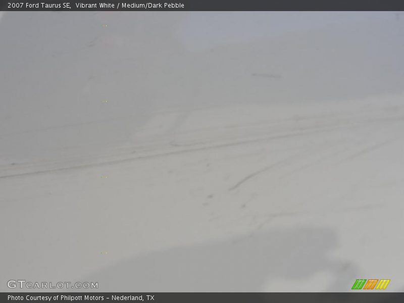 Vibrant White / Medium/Dark Pebble 2007 Ford Taurus SE