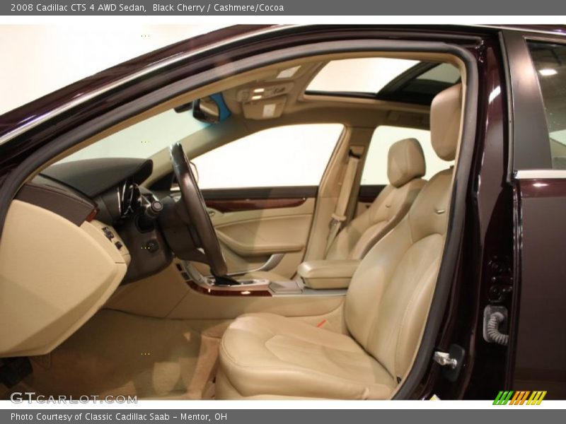 Black Cherry / Cashmere/Cocoa 2008 Cadillac CTS 4 AWD Sedan