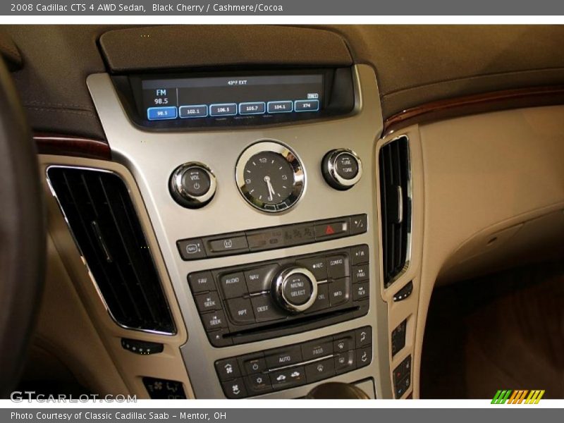Black Cherry / Cashmere/Cocoa 2008 Cadillac CTS 4 AWD Sedan