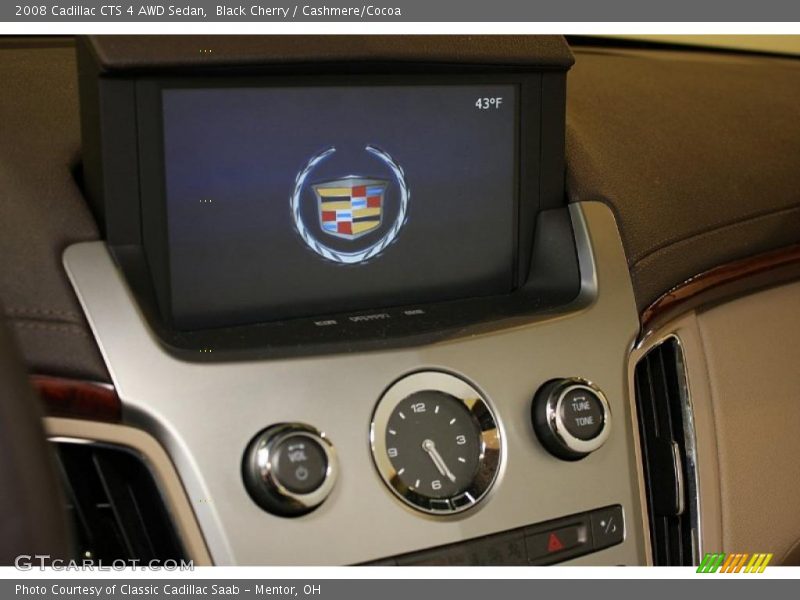 Black Cherry / Cashmere/Cocoa 2008 Cadillac CTS 4 AWD Sedan