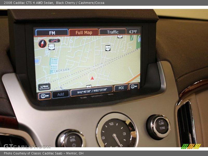 Navigation of 2008 CTS 4 AWD Sedan