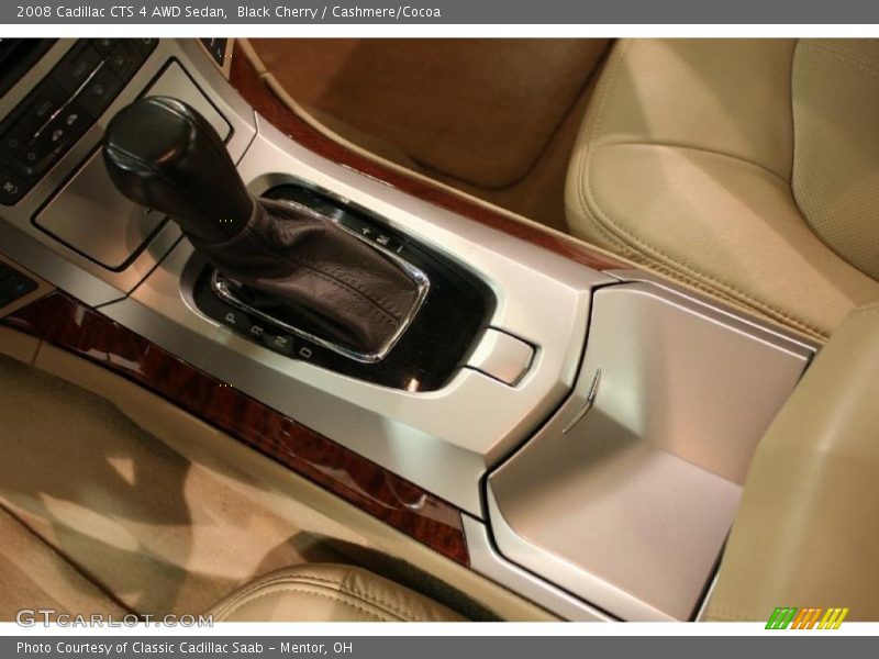 Black Cherry / Cashmere/Cocoa 2008 Cadillac CTS 4 AWD Sedan