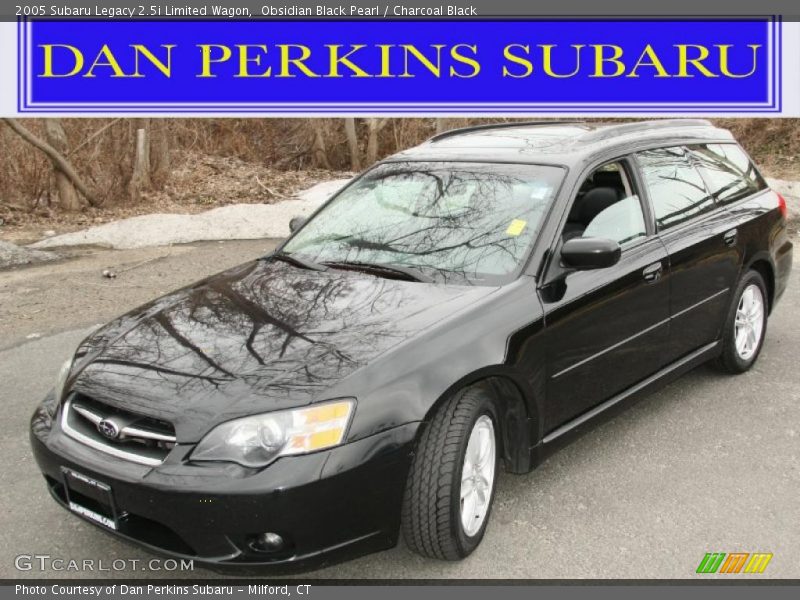 Obsidian Black Pearl / Charcoal Black 2005 Subaru Legacy 2.5i Limited Wagon