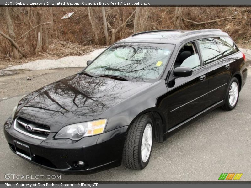 Obsidian Black Pearl / Charcoal Black 2005 Subaru Legacy 2.5i Limited Wagon