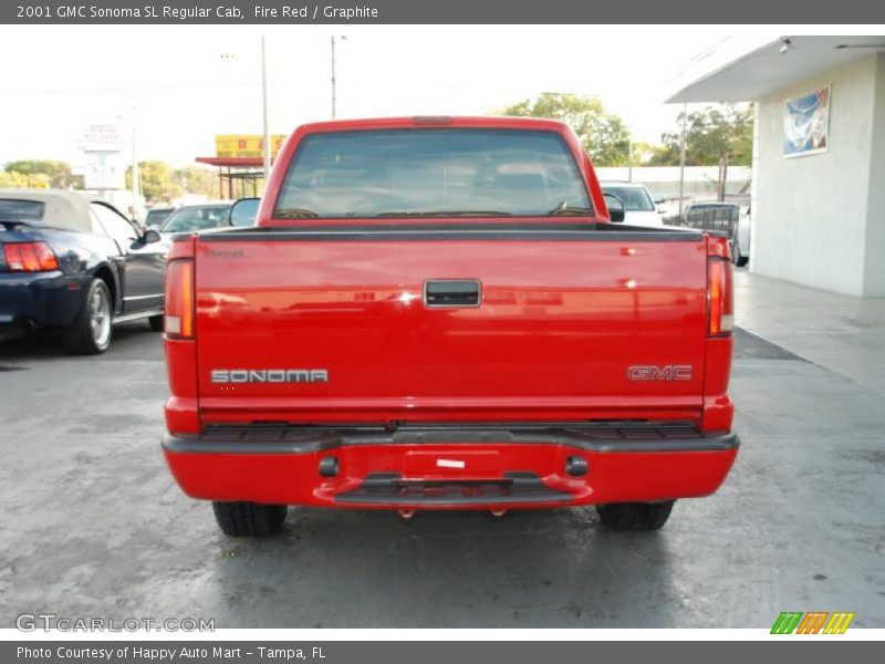 Fire Red / Graphite 2001 GMC Sonoma SL Regular Cab
