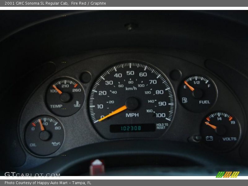  2001 Sonoma SL Regular Cab SL Regular Cab Gauges