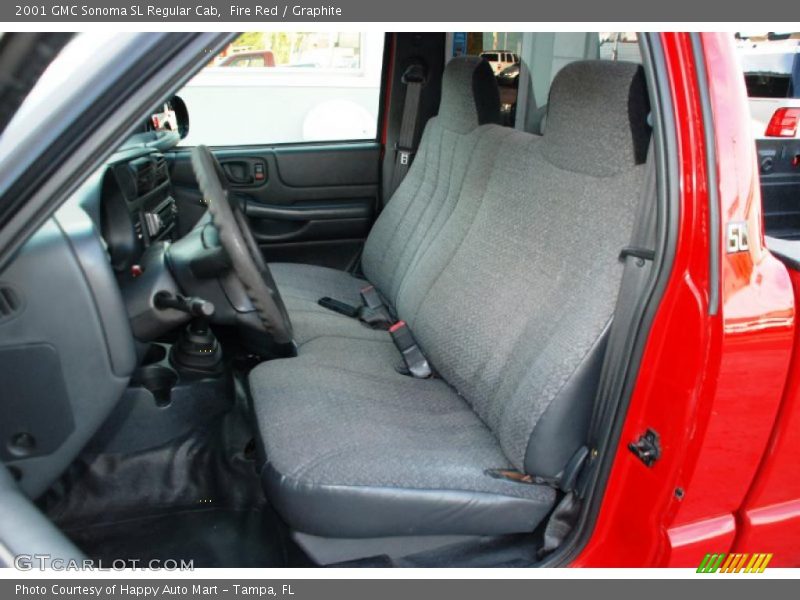  2001 Sonoma SL Regular Cab Graphite Interior
