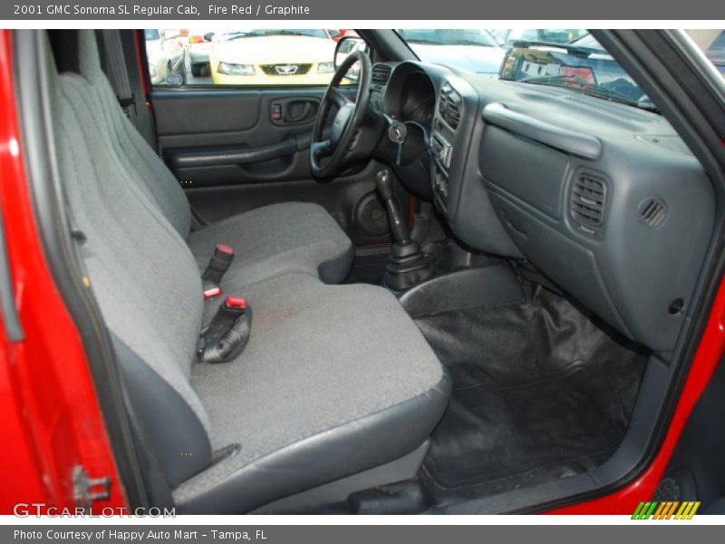  2001 Sonoma SL Regular Cab Graphite Interior