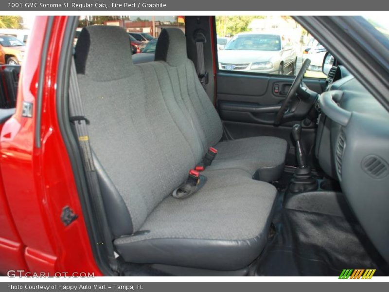  2001 Sonoma SL Regular Cab Graphite Interior