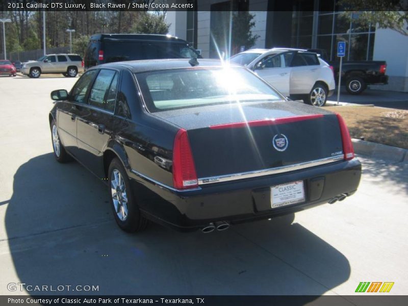 Black Raven / Shale/Cocoa Accents 2011 Cadillac DTS Luxury