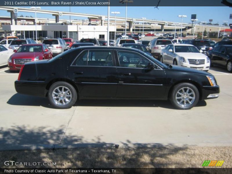 Black Raven / Shale/Cocoa Accents 2011 Cadillac DTS Luxury
