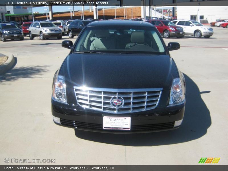 Black Raven / Shale/Cocoa Accents 2011 Cadillac DTS Luxury