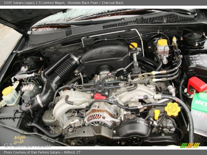 Obsidian Black Pearl / Charcoal Black 2005 Subaru Legacy 2.5i Limited Wagon