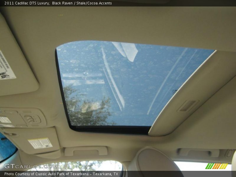 Black Raven / Shale/Cocoa Accents 2011 Cadillac DTS Luxury
