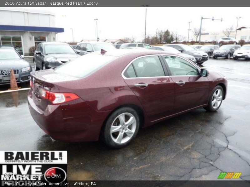 Basque Red Pearl / Ebony 2010 Acura TSX Sedan