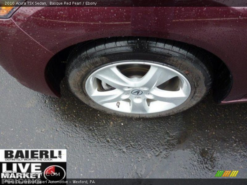 Basque Red Pearl / Ebony 2010 Acura TSX Sedan