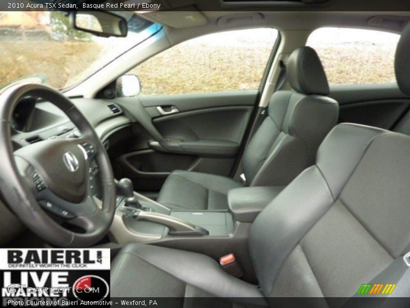 Basque Red Pearl / Ebony 2010 Acura TSX Sedan