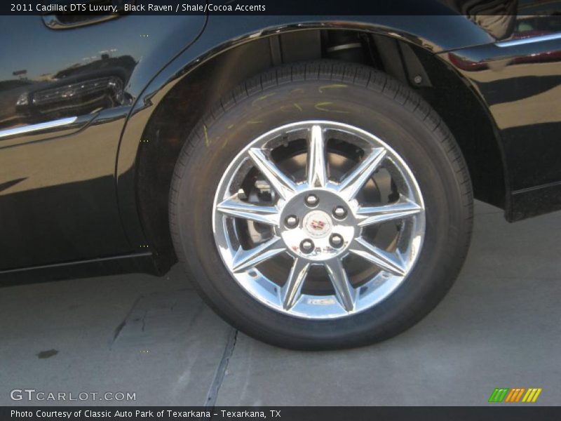 Black Raven / Shale/Cocoa Accents 2011 Cadillac DTS Luxury