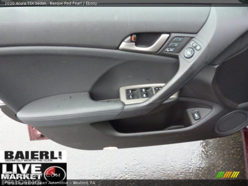 Basque Red Pearl / Ebony 2010 Acura TSX Sedan