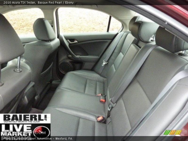 Basque Red Pearl / Ebony 2010 Acura TSX Sedan