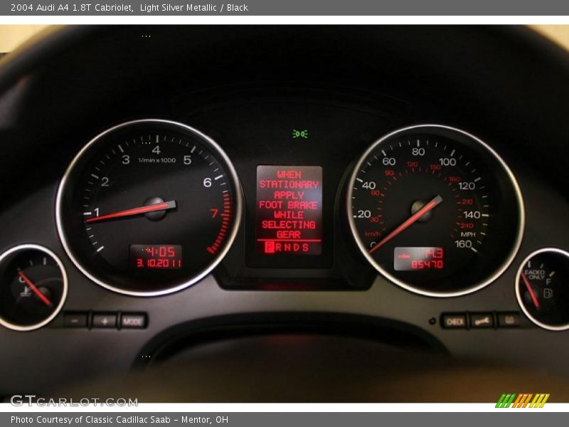  2004 A4 1.8T Cabriolet 1.8T Cabriolet Gauges