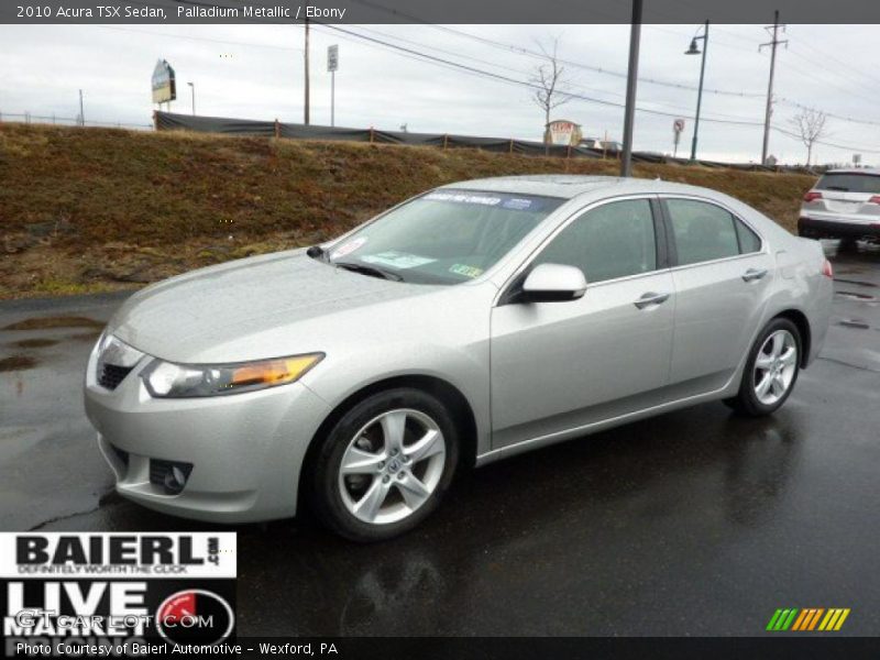 Palladium Metallic / Ebony 2010 Acura TSX Sedan