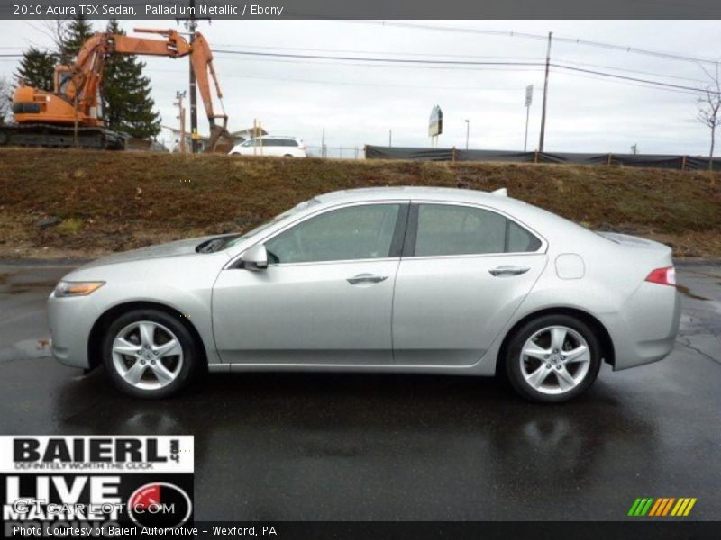 Palladium Metallic / Ebony 2010 Acura TSX Sedan