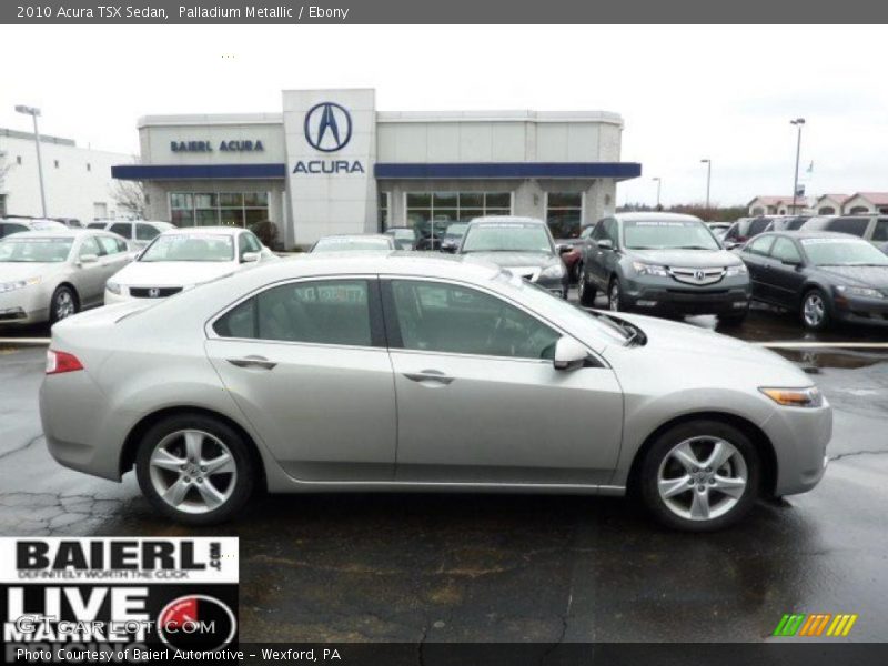 Palladium Metallic / Ebony 2010 Acura TSX Sedan
