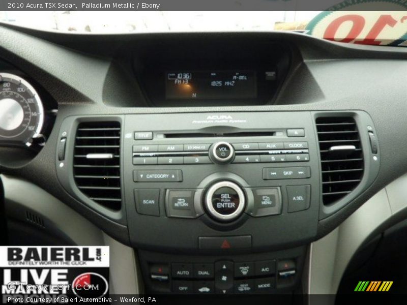 Palladium Metallic / Ebony 2010 Acura TSX Sedan