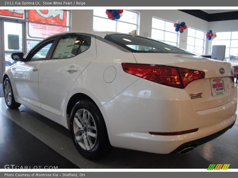 Snow White Pearl / Beige 2011 Kia Optima LX