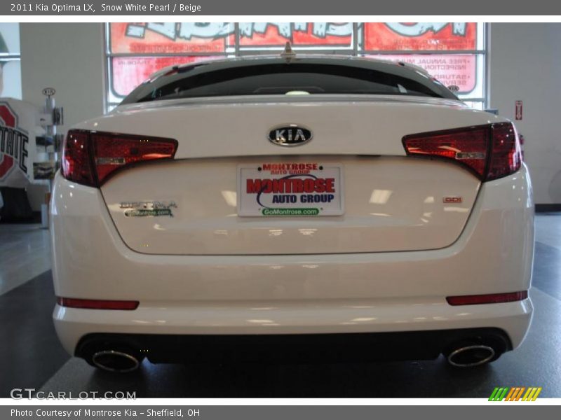 Snow White Pearl / Beige 2011 Kia Optima LX