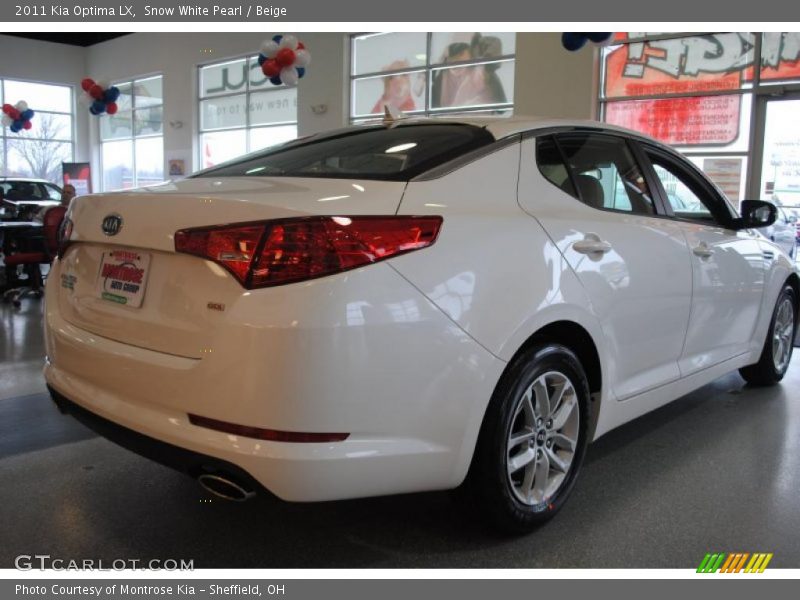 Snow White Pearl / Beige 2011 Kia Optima LX