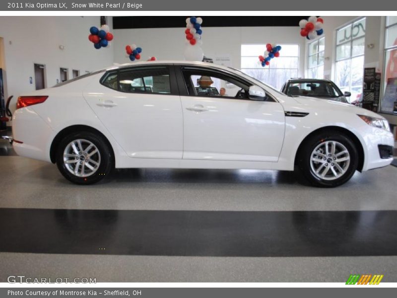 Snow White Pearl / Beige 2011 Kia Optima LX