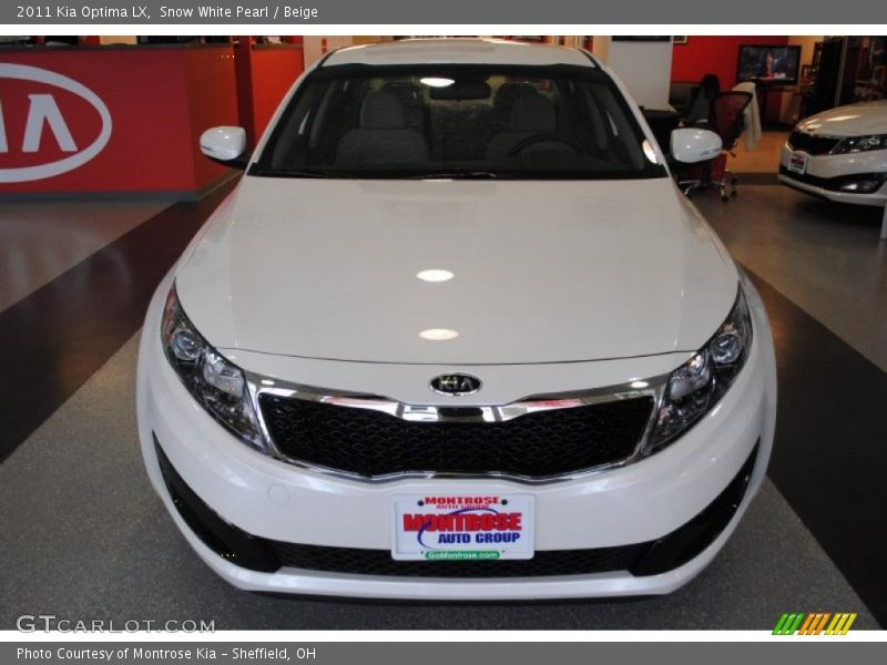 Snow White Pearl / Beige 2011 Kia Optima LX