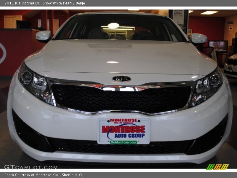 Snow White Pearl / Beige 2011 Kia Optima LX