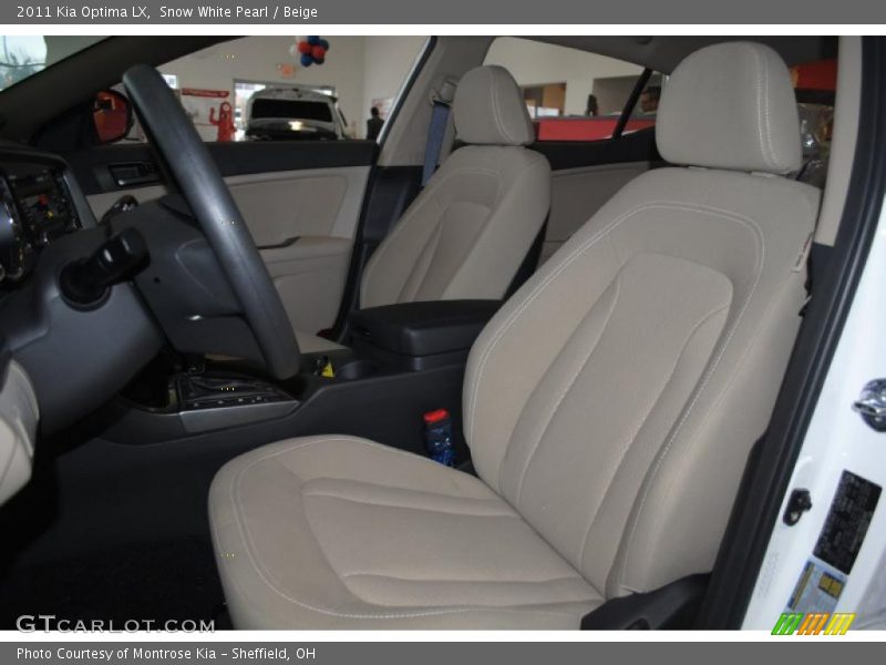 Snow White Pearl / Beige 2011 Kia Optima LX