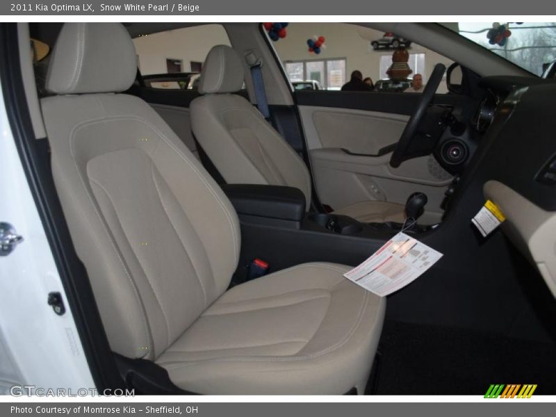 Snow White Pearl / Beige 2011 Kia Optima LX