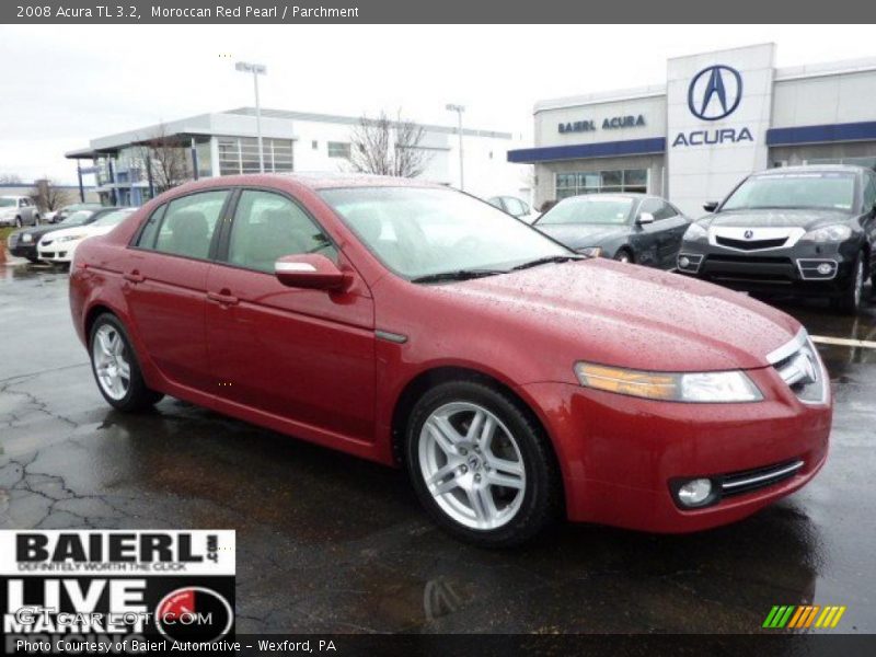 Moroccan Red Pearl / Parchment 2008 Acura TL 3.2