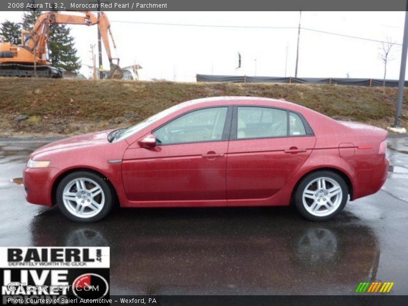 Moroccan Red Pearl / Parchment 2008 Acura TL 3.2