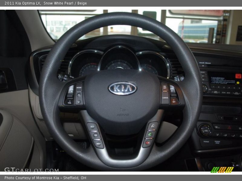 Snow White Pearl / Beige 2011 Kia Optima LX