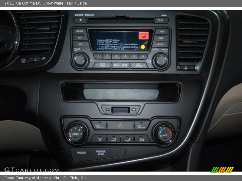 Snow White Pearl / Beige 2011 Kia Optima LX