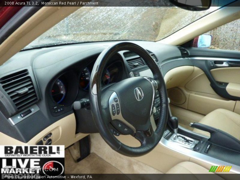 Moroccan Red Pearl / Parchment 2008 Acura TL 3.2