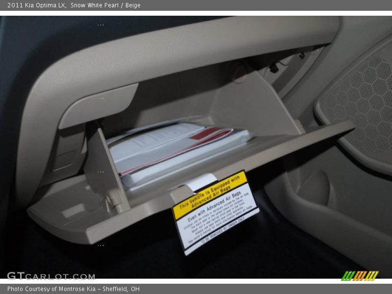 Snow White Pearl / Beige 2011 Kia Optima LX