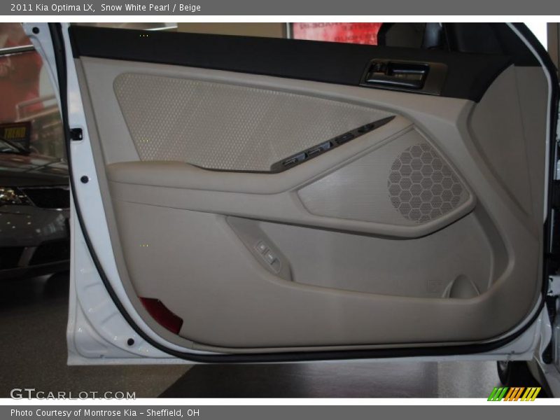 Snow White Pearl / Beige 2011 Kia Optima LX